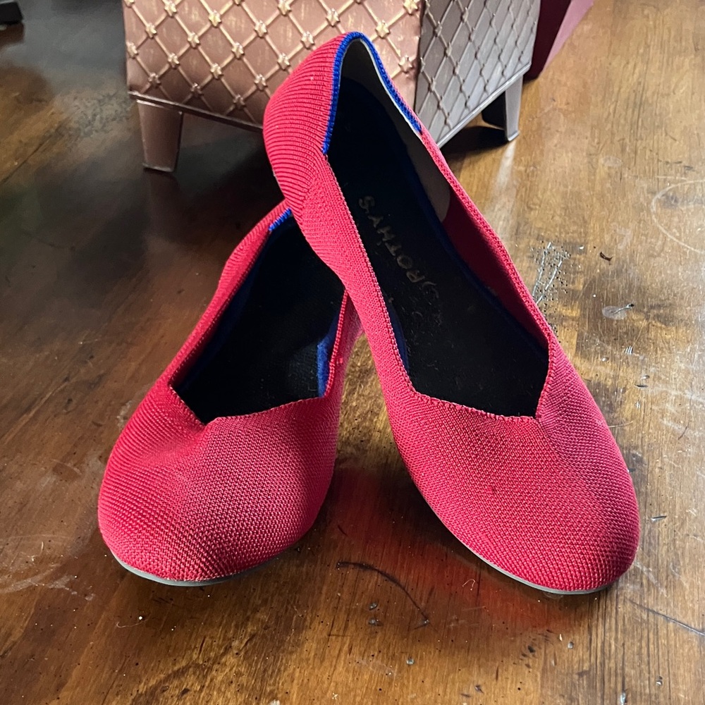 Rothy's Scarlet Red Flats
